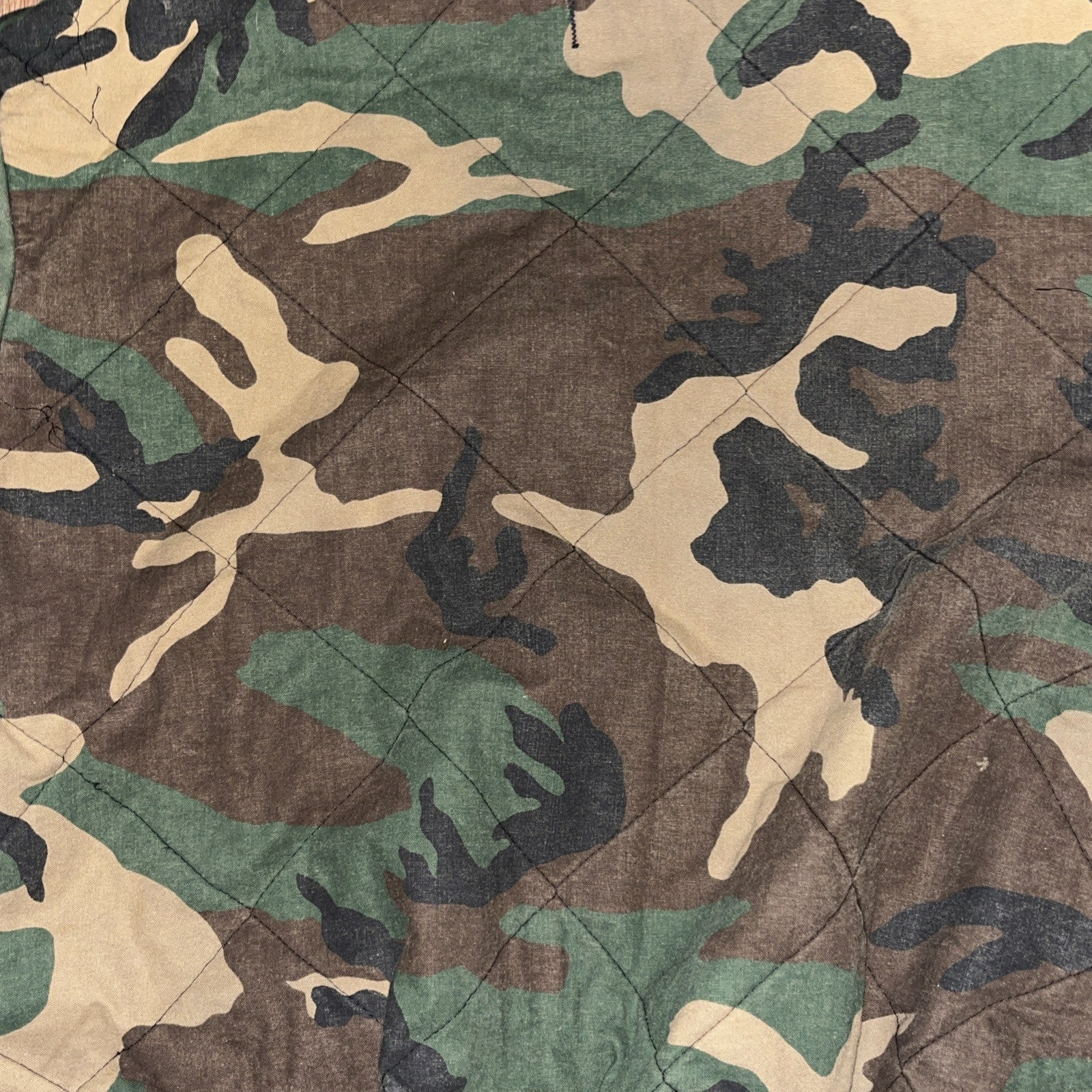 Vintage Woodfield Camo Quilted Hooded Coat