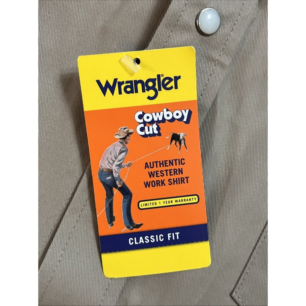 Deadstock Wrangler Cowboy Cut Pearl Snap Button Down Shirt