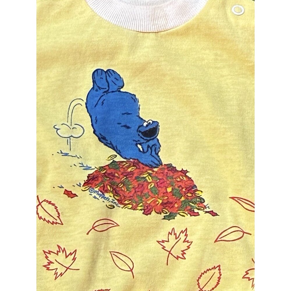 70s Cookie Monster Baby Body Suit