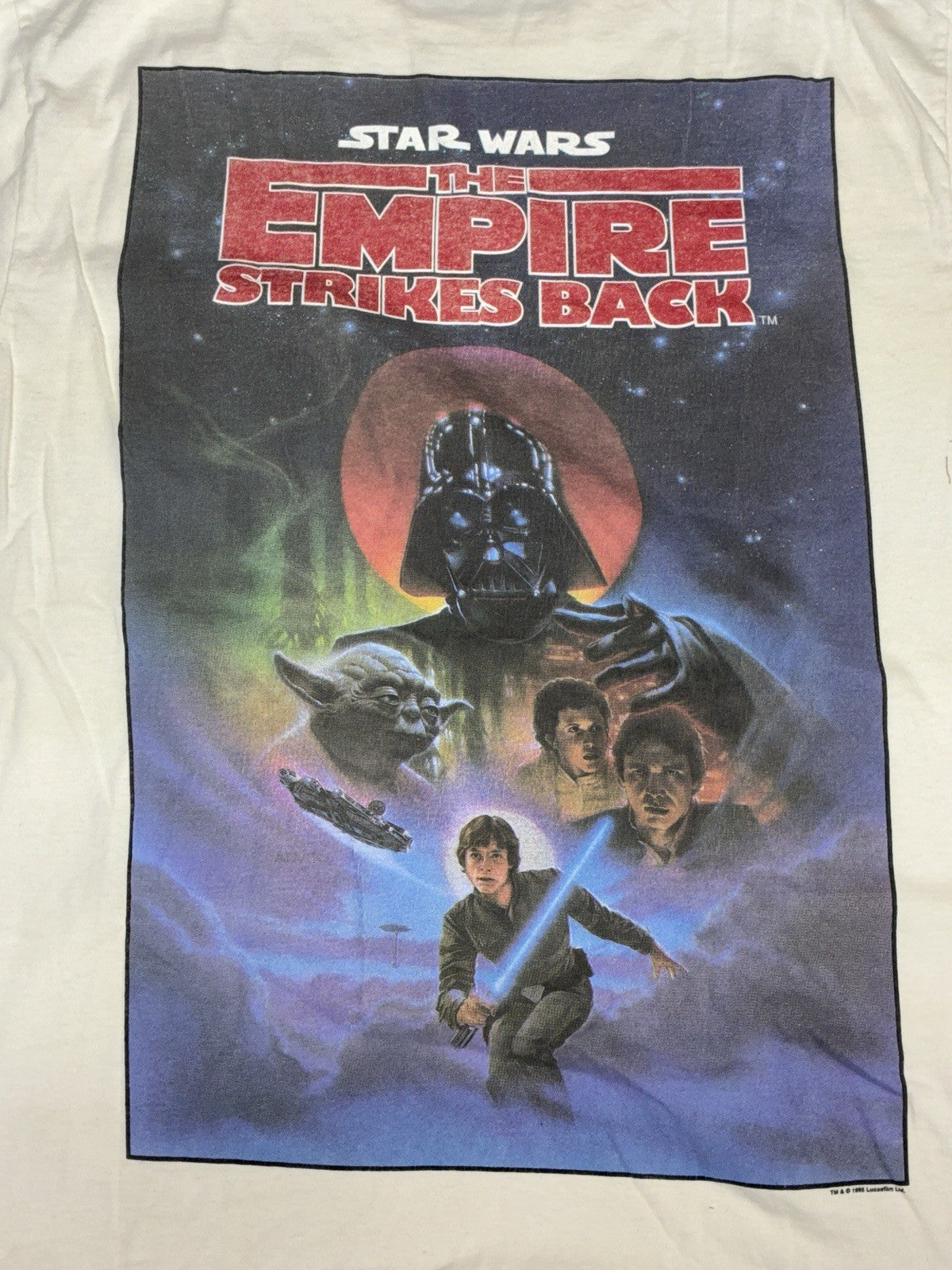 VINTAGE 1995 STAR WARS THE EMPIRE STRIKES BACK ( EPISODE 5) Sz XL RARE T SHIRT
