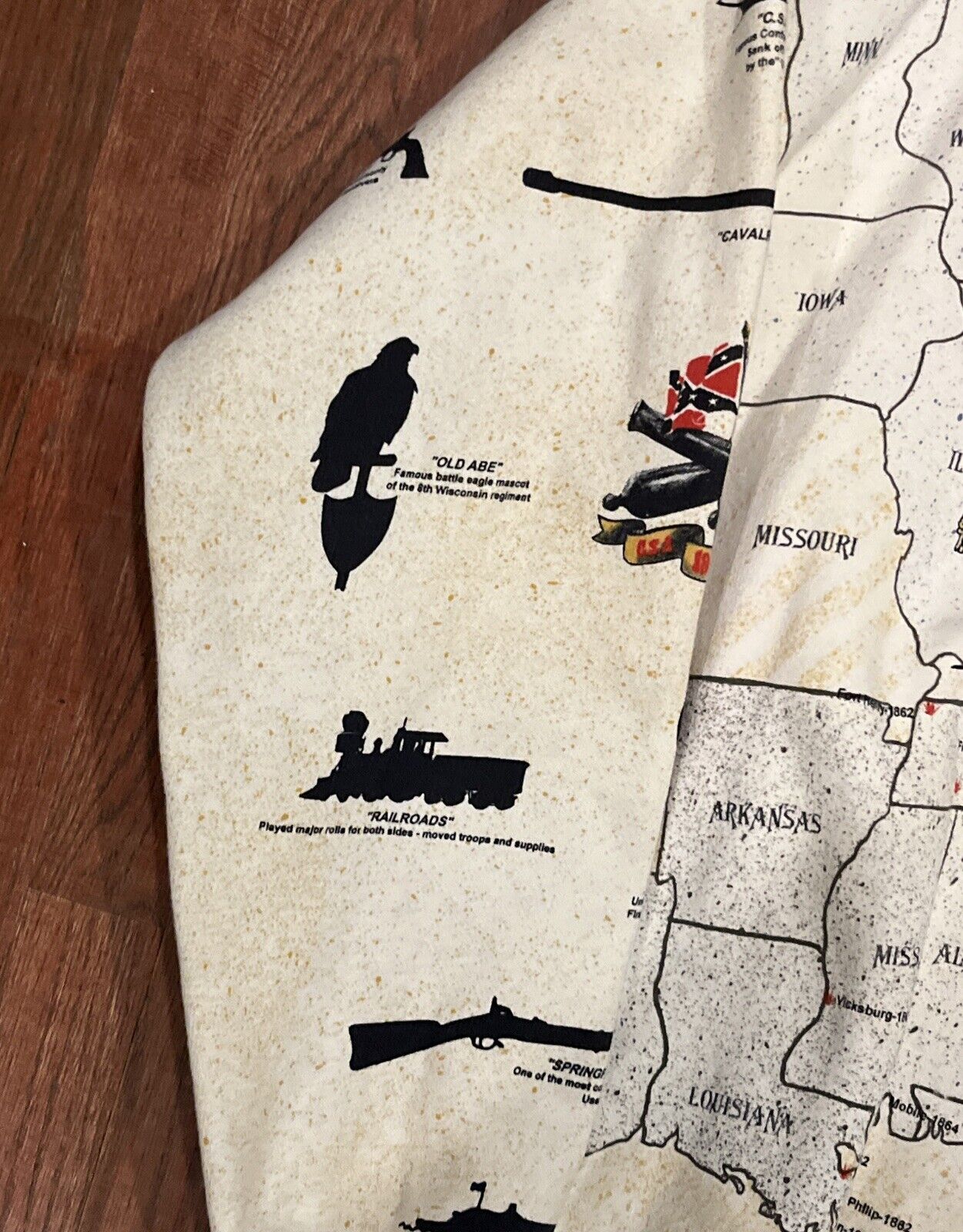 Vintage Civil War AOP Crewneck Sweatshirt