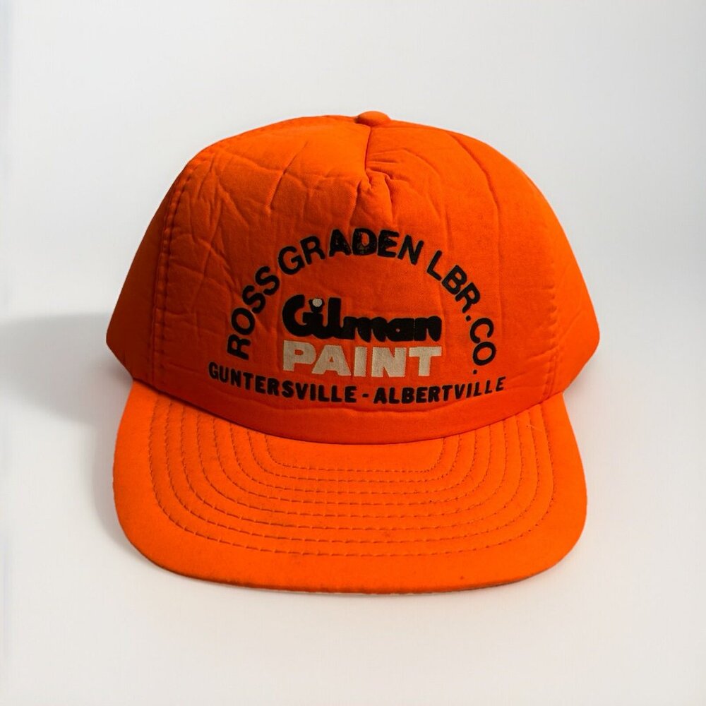 Vintage 80s Gilman Paint Snapback