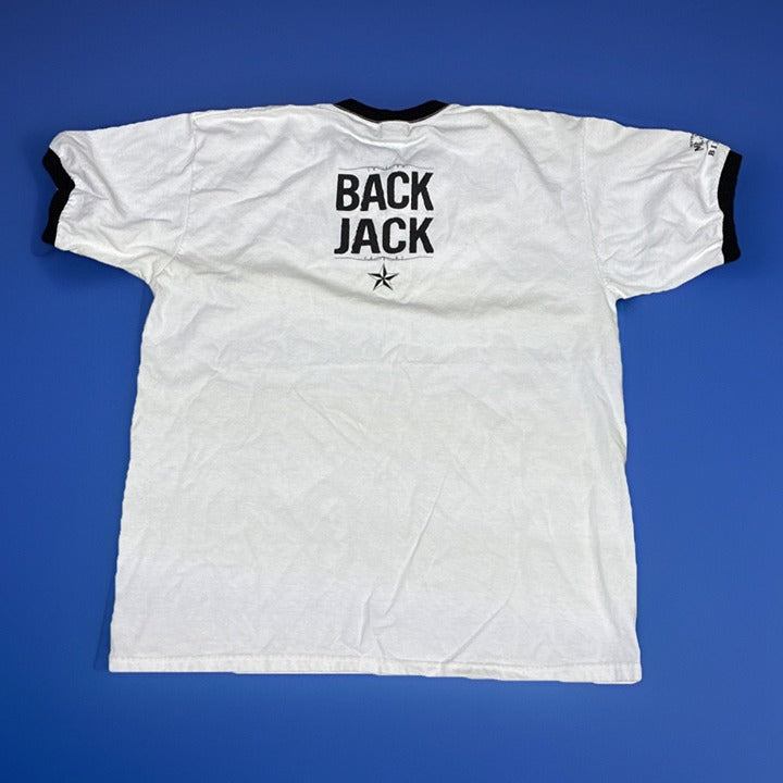 Vintage 90s Jack Daniels Birthday Celebration Ringer T Shirt