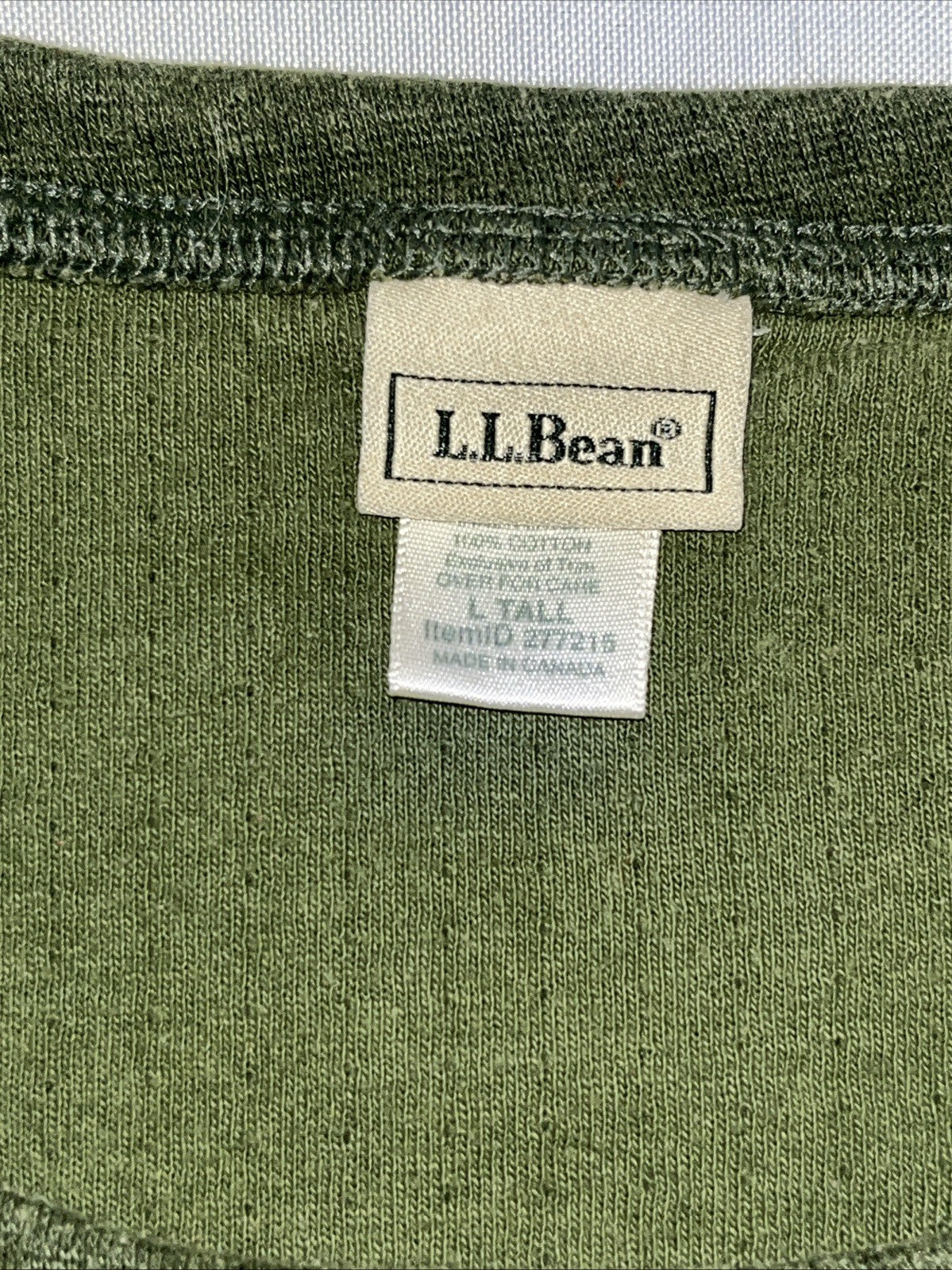 90s LL Bean Double Layer Wool Crewneck Pullover Shirt