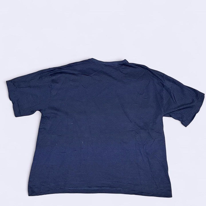 Vintage Lee Total Cotton Striped Blank Boxy Tee