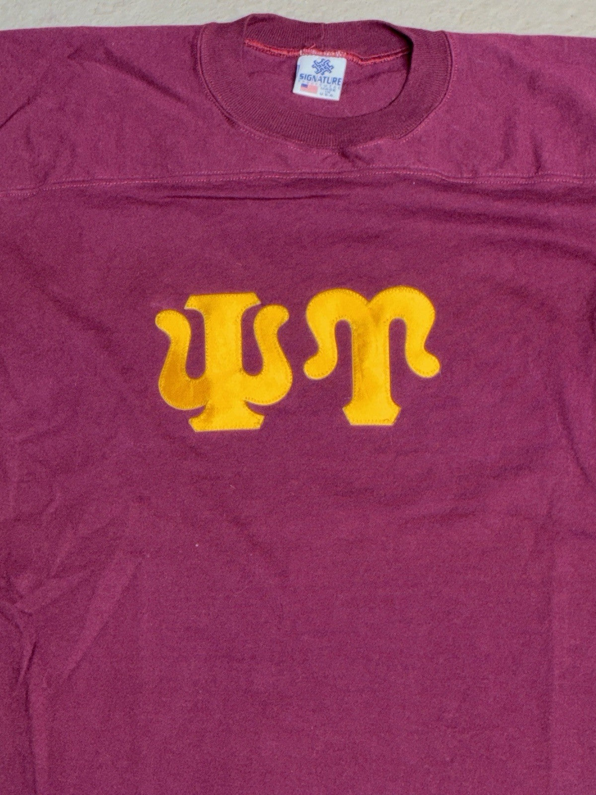 80s 90s Signature Sportswear Fraternity Jersey Shirt Psi Upsilon