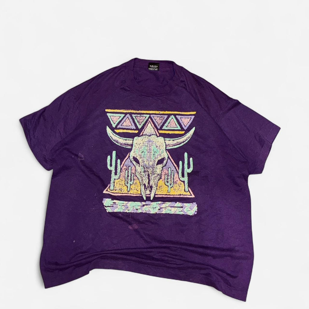 Vintage Screen Stars Steer Skull T-shirt