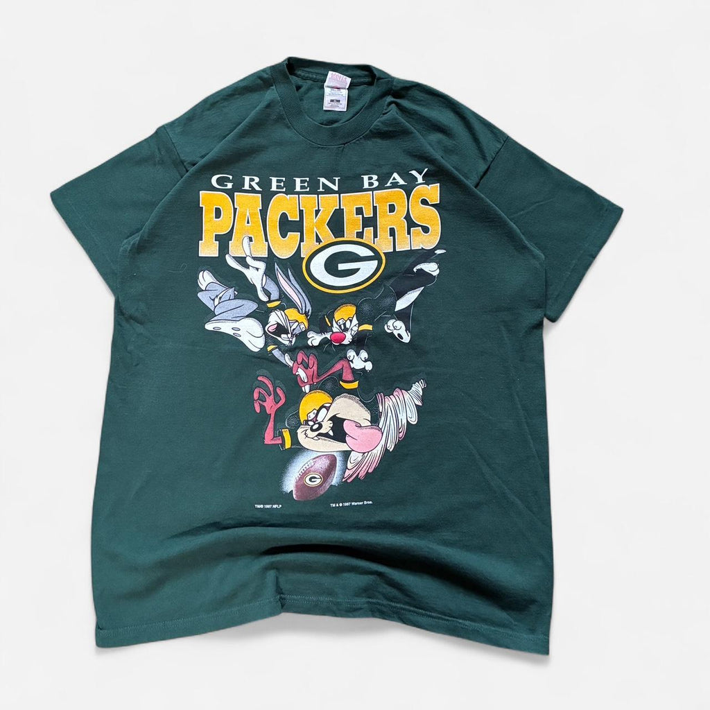 90s Looney Tunes Green Bay Packers T Shirt