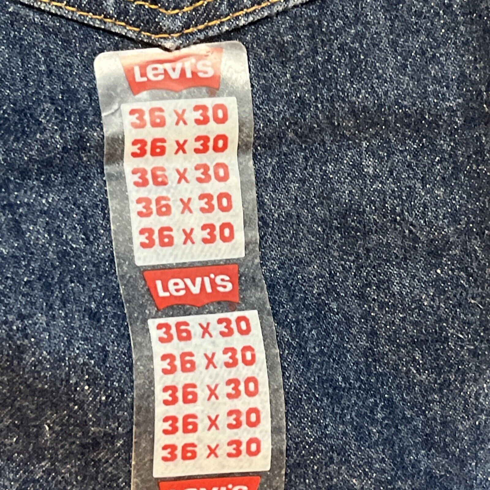 Vintage 90s Deadstock Levis 540 Orange Tab Jeans