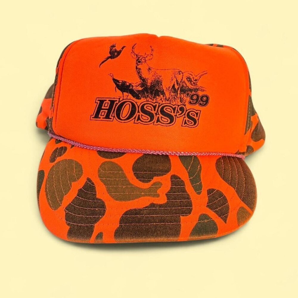 90s Vintage Hoss's Duck Camo Trucker Hat
