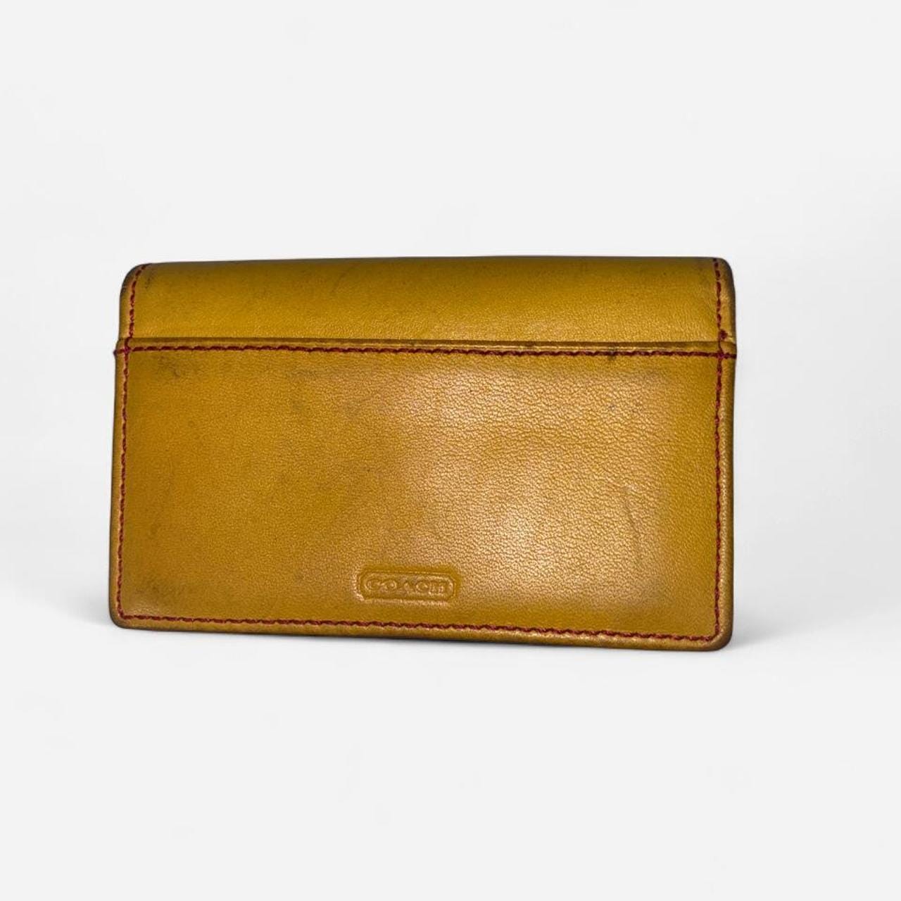 Vintage Coach Women's Yellow Wallet
