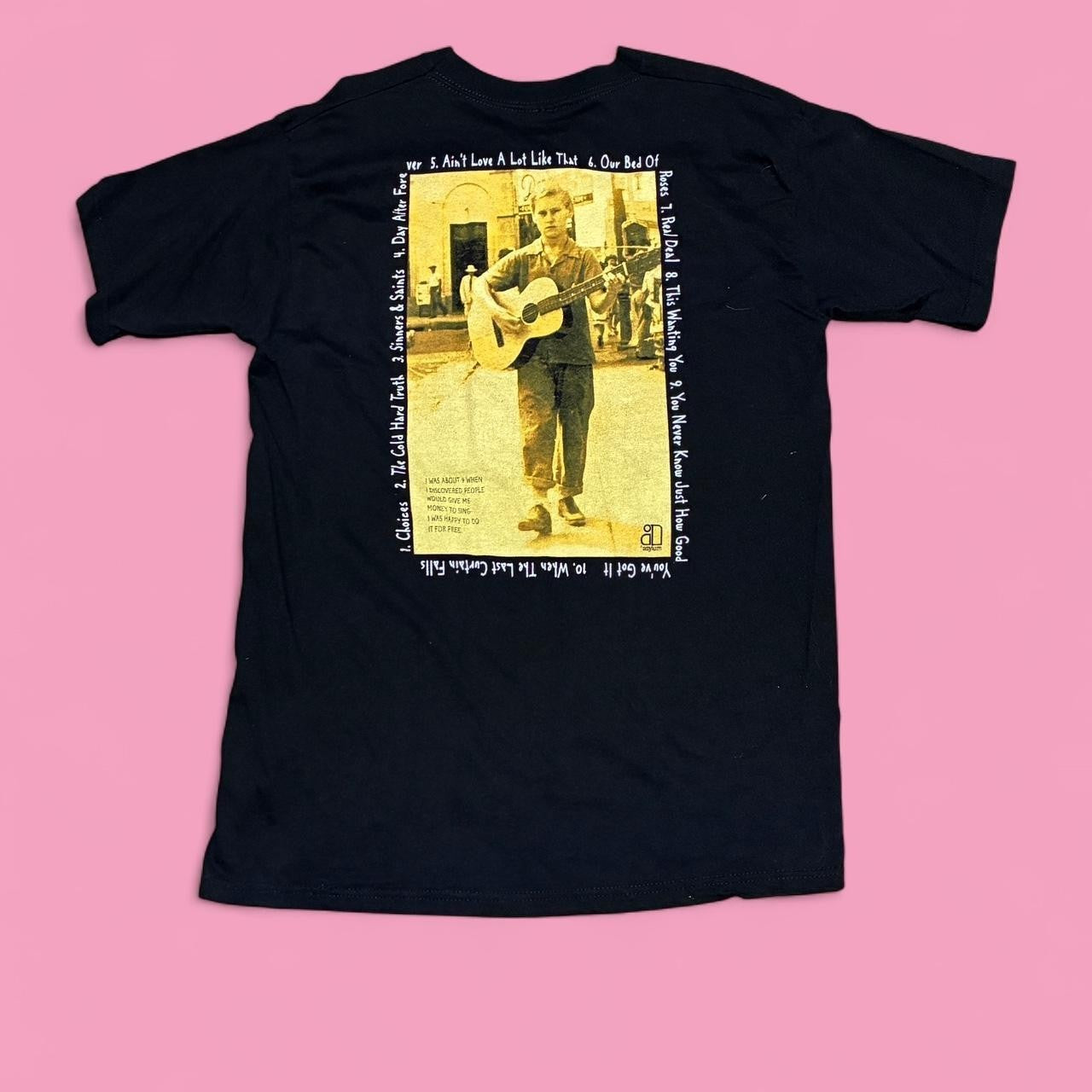 Black Vintage George Jones We All Have Choices Sz L Country Music Tour Tee