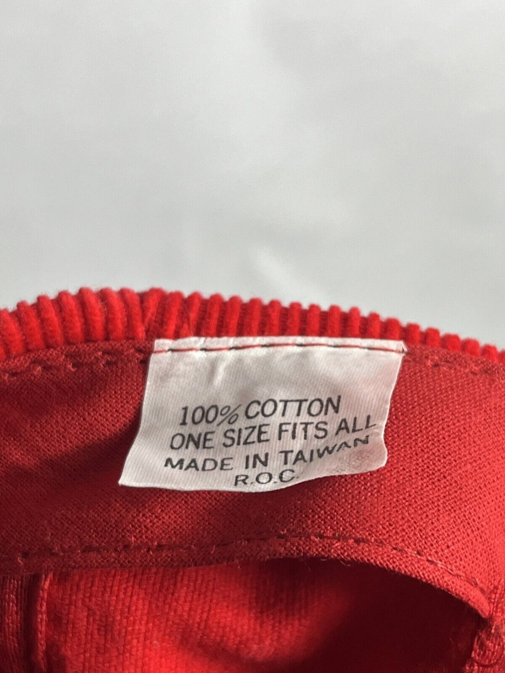 Vintage 90s Corduroy Snapback 100th Anniversary Trucker Hat