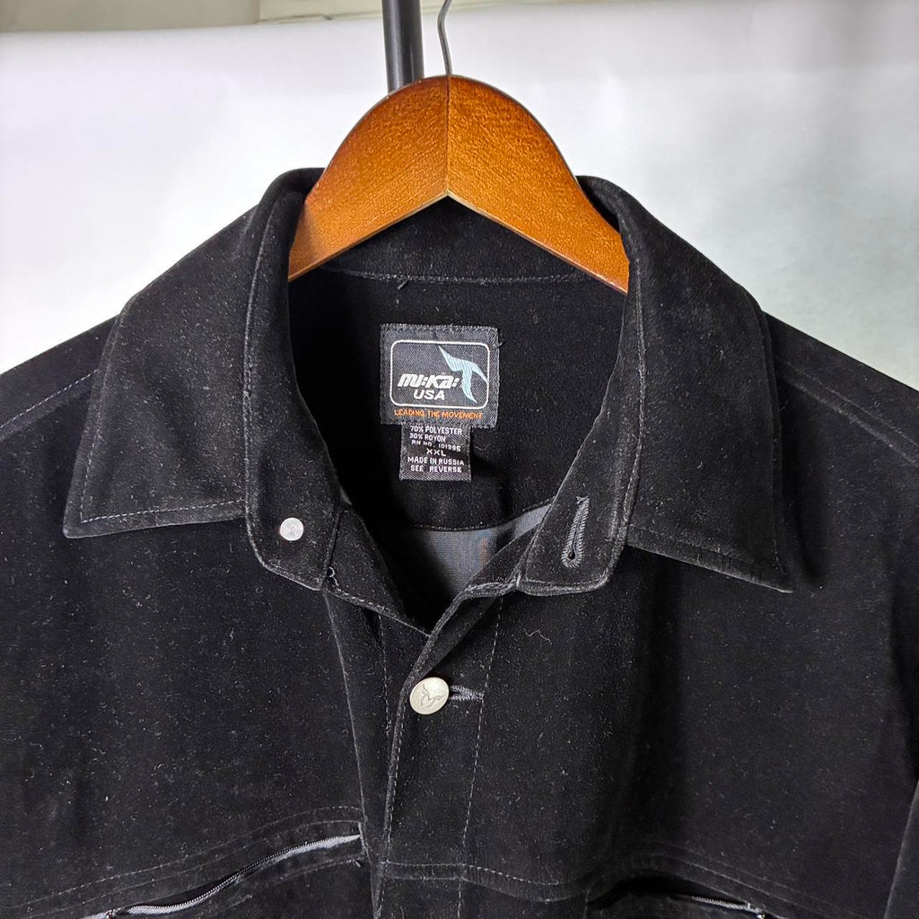 Black Velvet Mi Ka USA Shirt Jacket