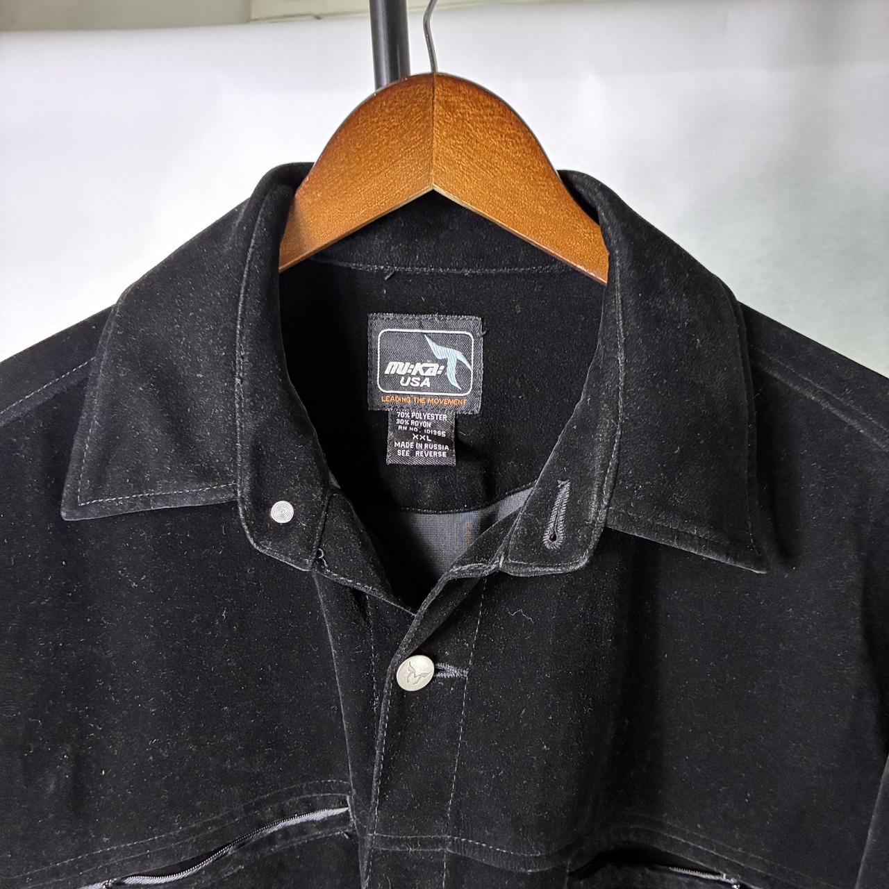 Black Velvet Mi Ka USA Shirt Jacket