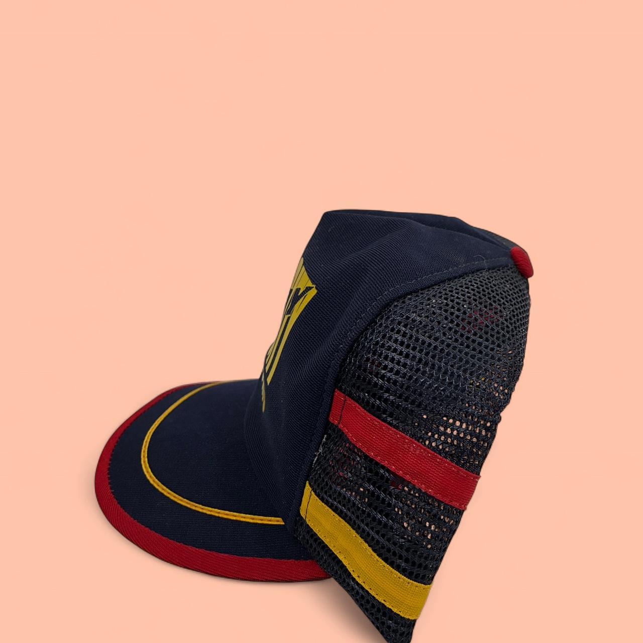 Vintage Navy And Yellow Quaker Trucker Hat