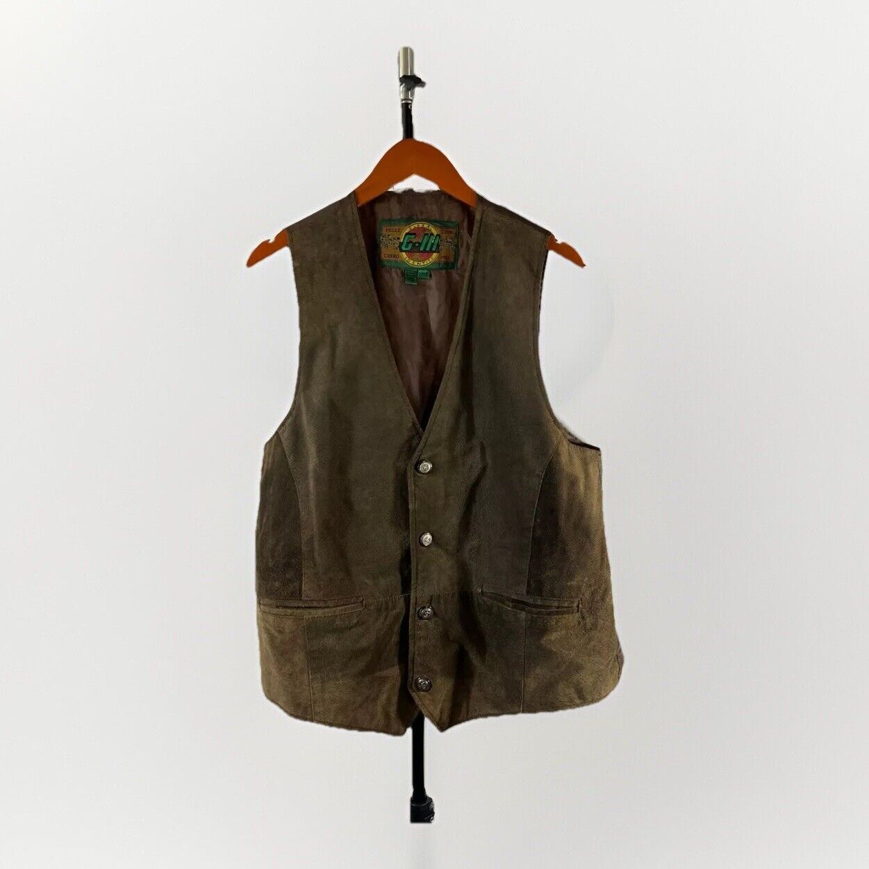 Vintage G-III Leather Vest Waistcoat