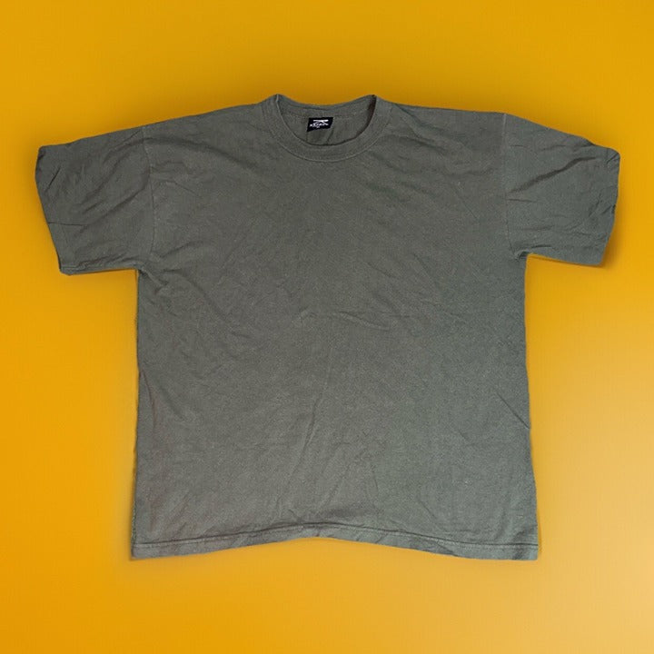 Vintage Rothco Military Olive Green Blank Tee