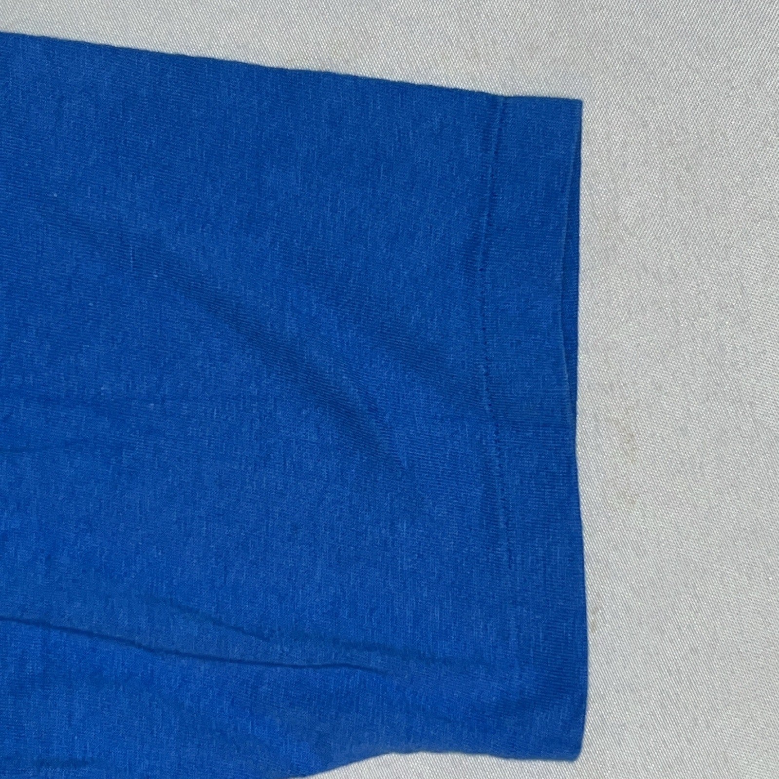Vintage 70s Towncraft JCPenney Blank Pocket T Shirt Blue Sz L