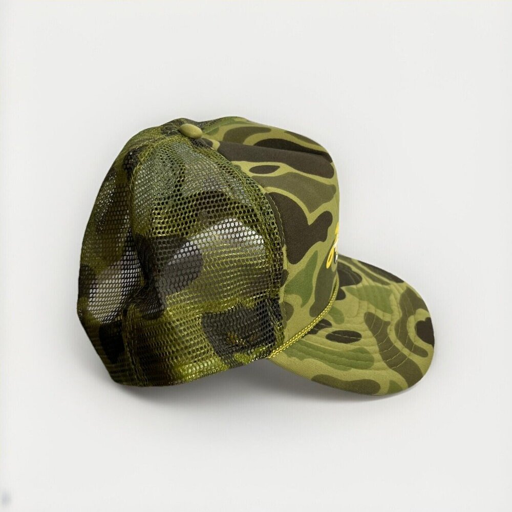 Vintage 80s 90s Duck Camo Trucker Hat