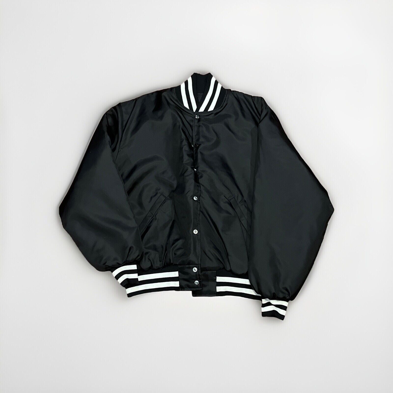 Vintage Birdie Drum And Bugle Corps Satin Jacket Sz XL Richard Leslie USA MADE