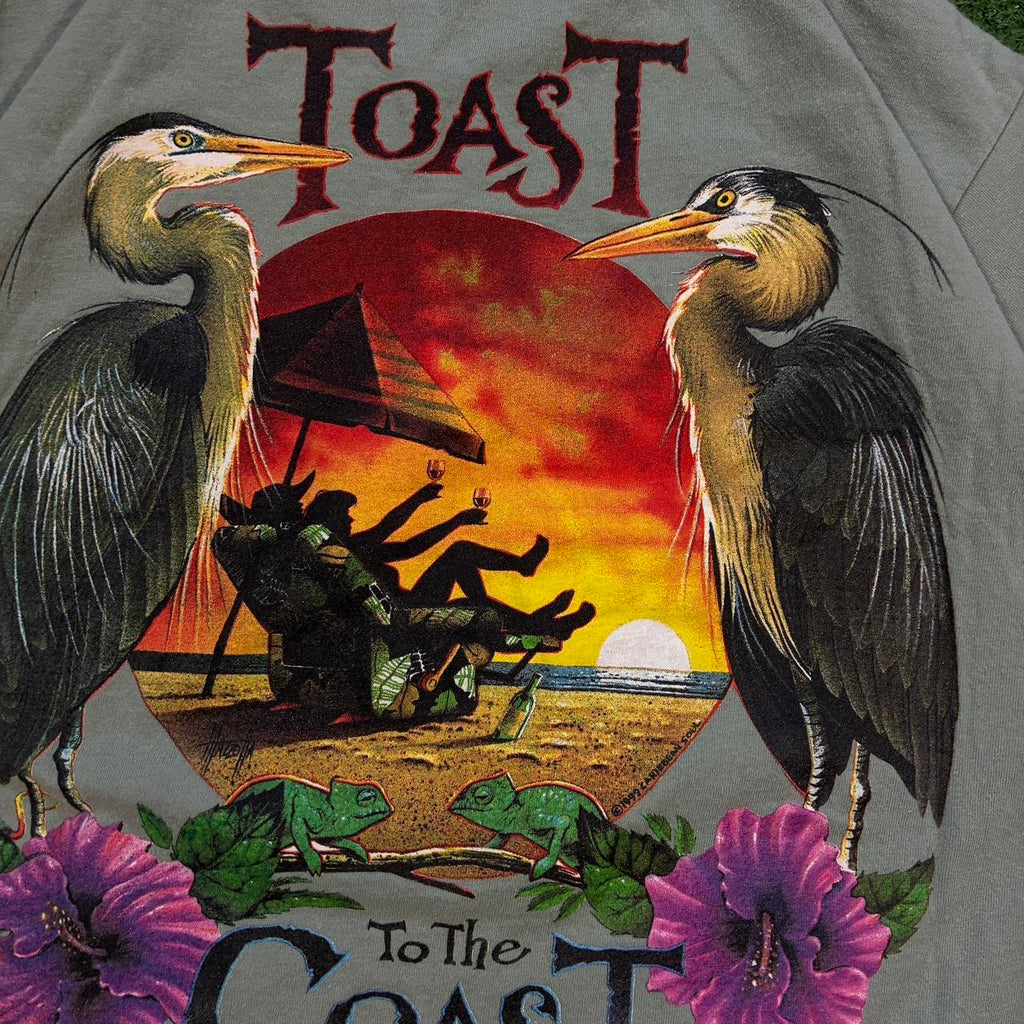 Vintage 90s Caribbean Soul Toast to the Coast T shirt